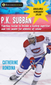 Book Cover for a biography of PK Subban published by Lorimer Press